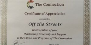Certificate of Appreciation - The Connection